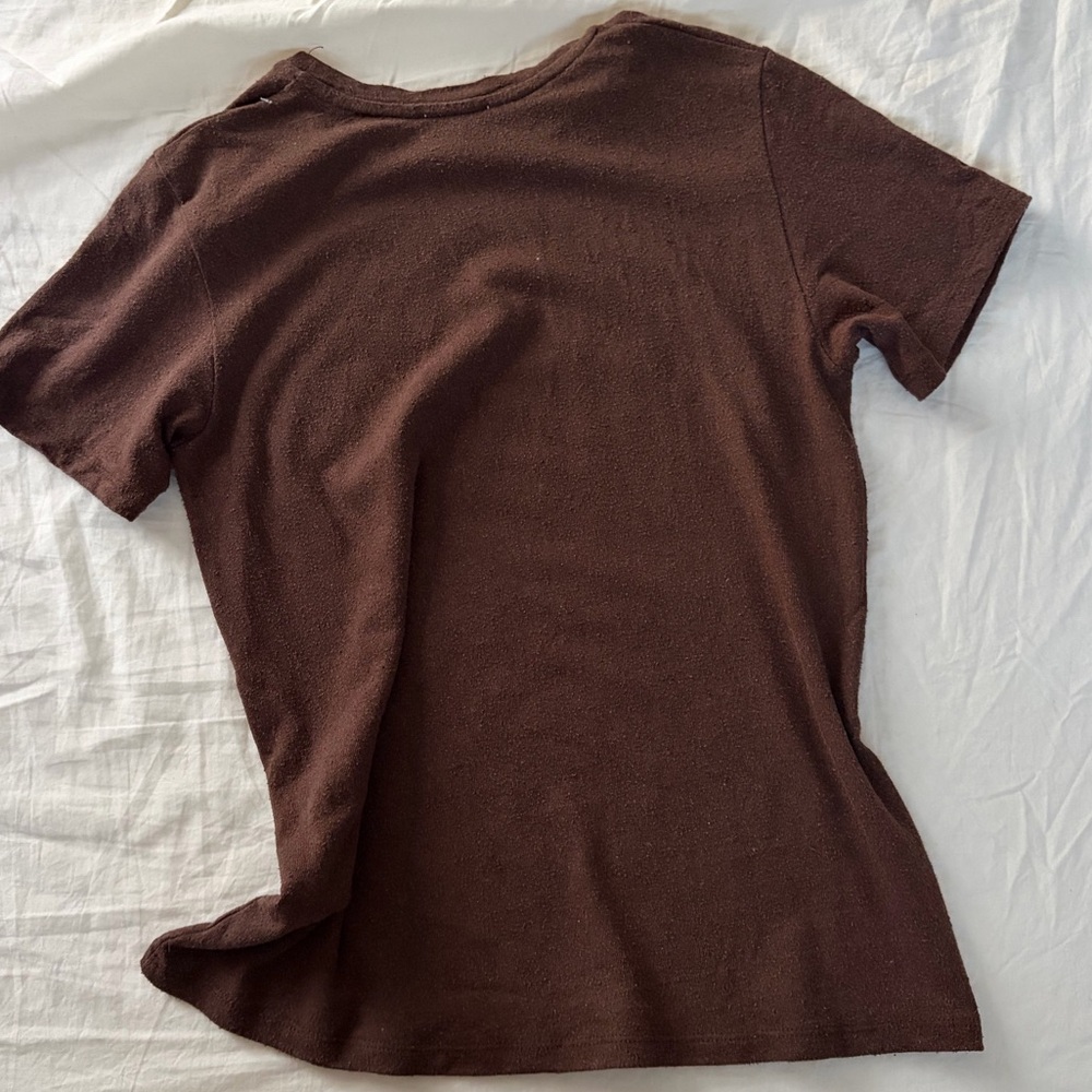 OZMA Chocolate Brown Tee - Picture 3 of 3